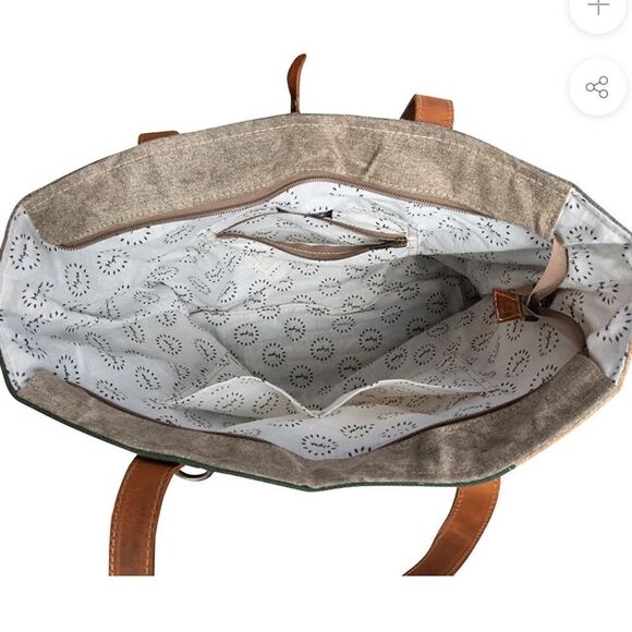 Myra Boulangerie Floral Trim Tote - Picture 8 of 8